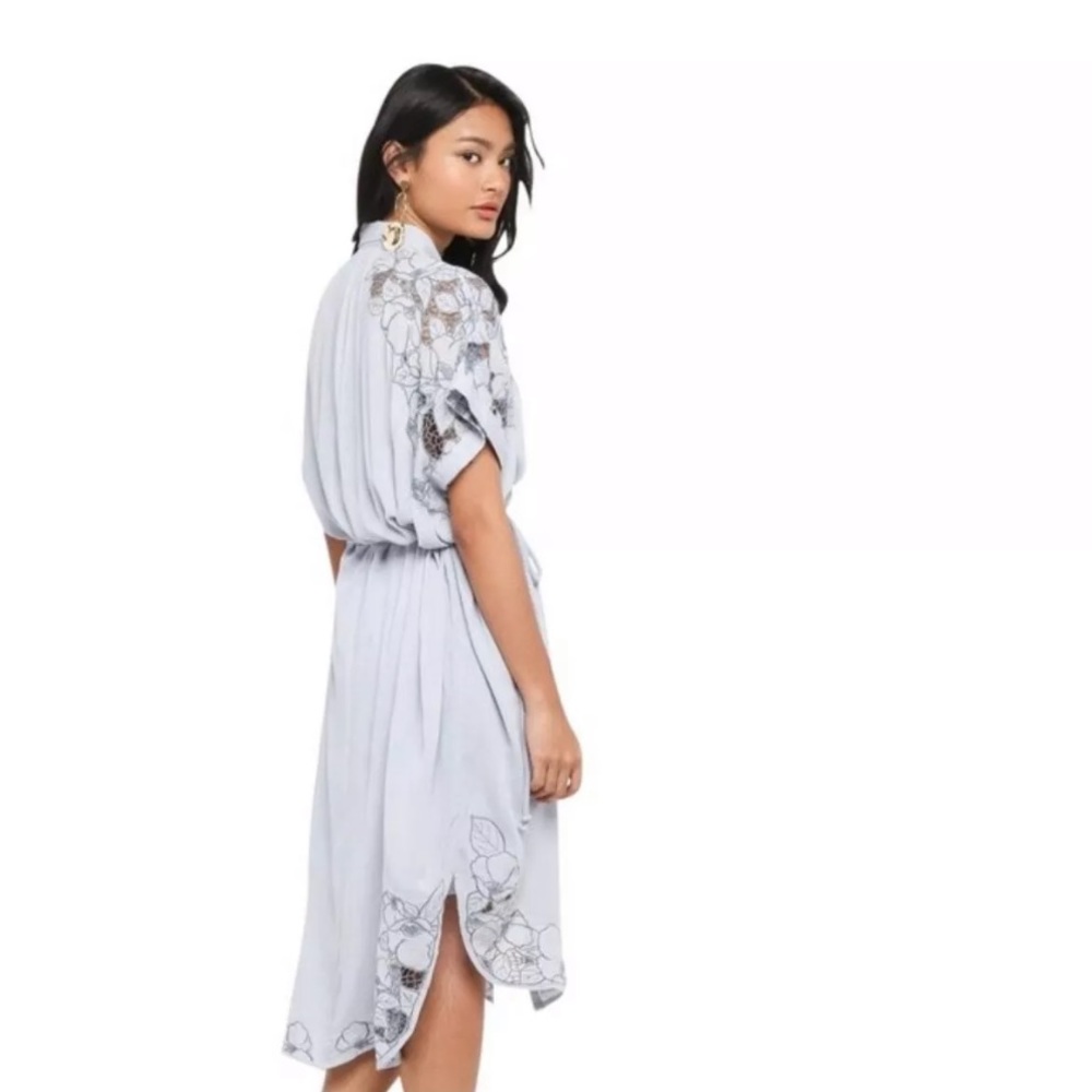 Free People Cut It Out midi Shirt Dress - Picture 4 of 5
